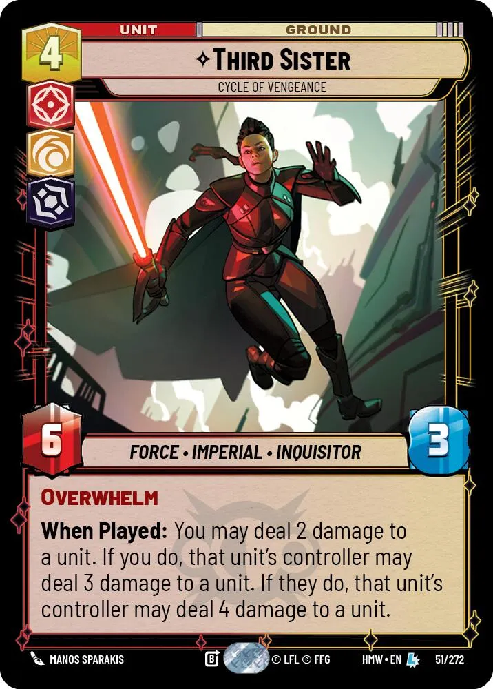 Third Sister - Cycle of Vengeance — Homeworlds — Star Wars: Unlimited