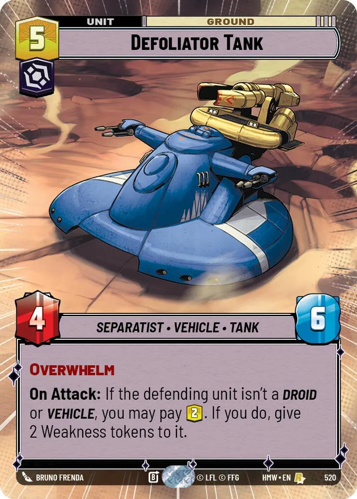 Tank Defoliator — Homeworlds — Star Wars: Unlimited