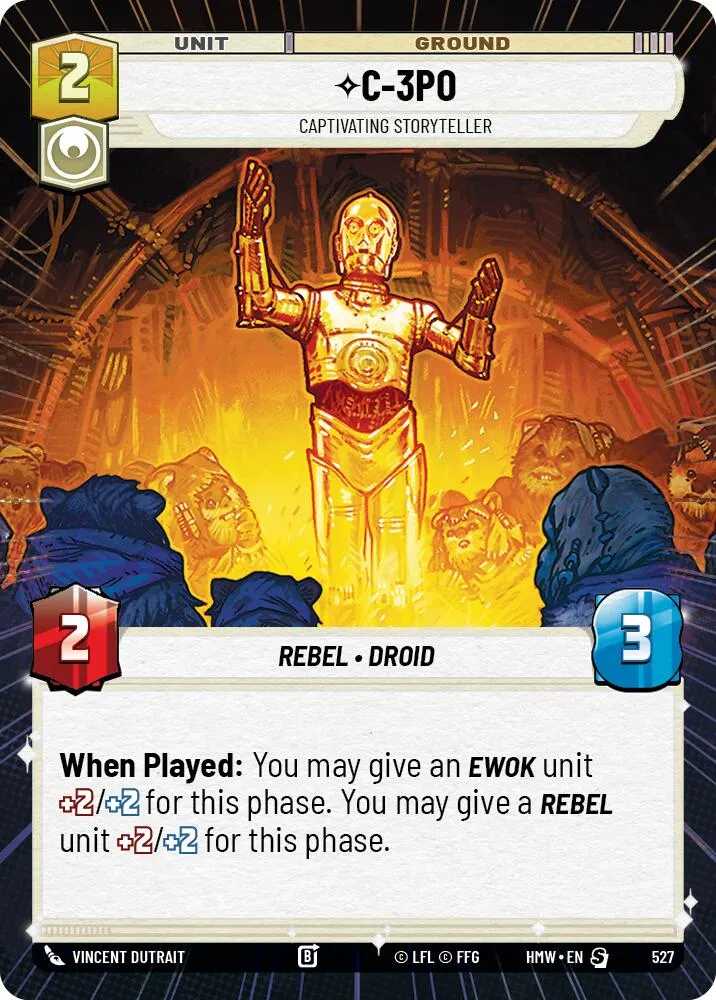 C-3PO - Conteur Captivant — Homeworlds — Star Wars: Unlimited