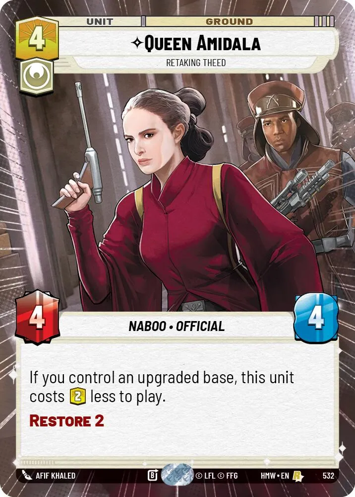 Queen Amidala - Retaking Theed — Homeworlds — Star Wars: Unlimited