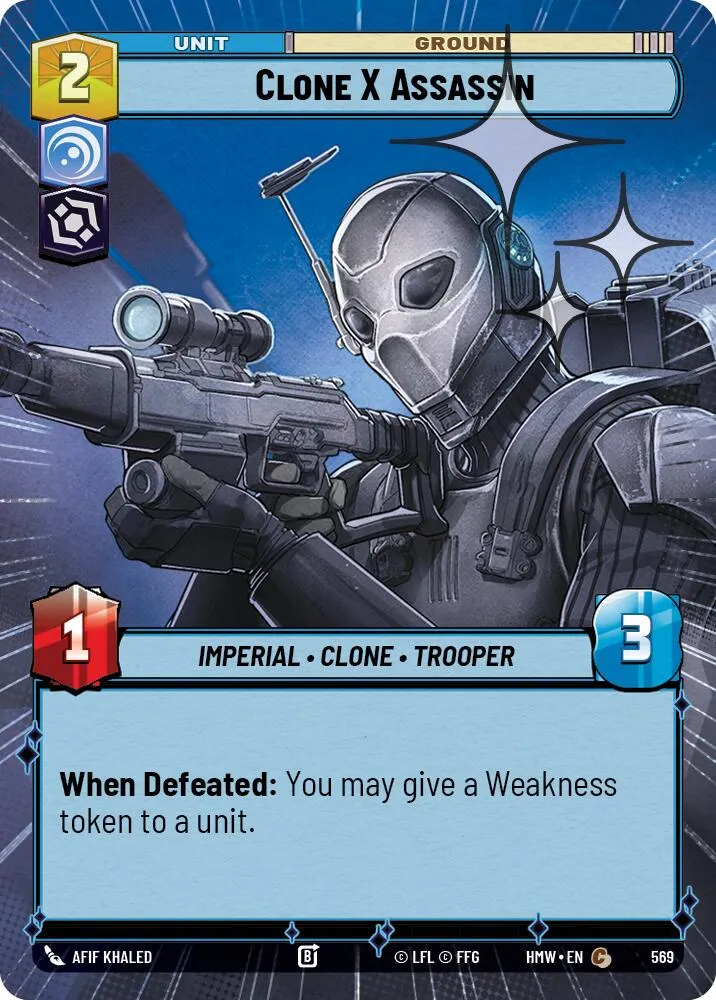 Clone X Assassin — Homeworlds — Star Wars: Unlimited