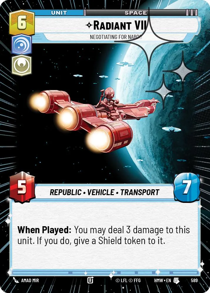 Radiant VII - Negotiating for Naboo — Homeworlds — Star Wars: Unlimited