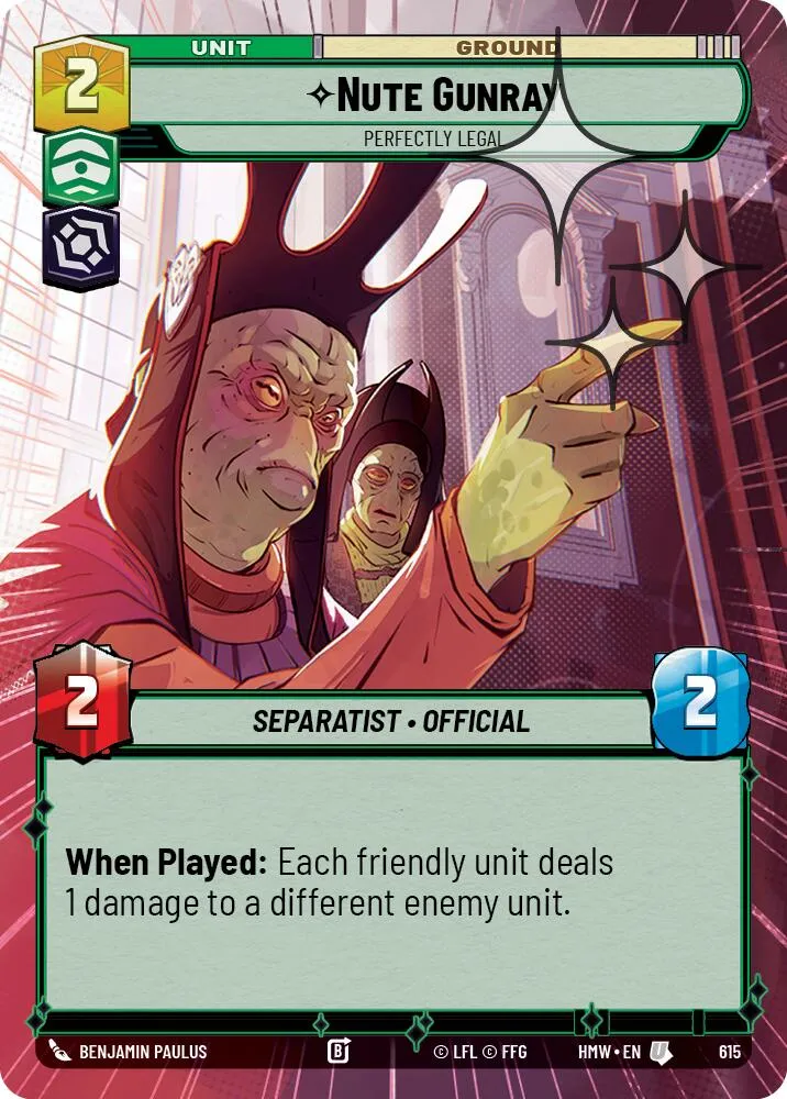 Nute Gunray - Perfectly Legal from Homeworlds - Star Wars: Unlimited