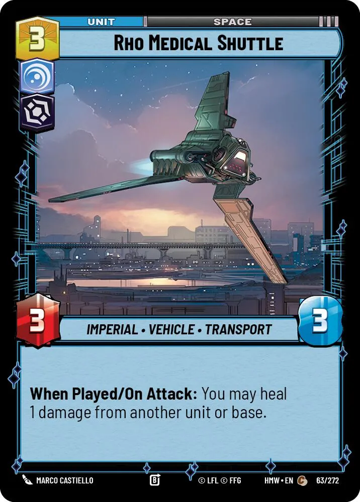 Rho Medical Shuttle — Homeworlds — Star Wars: Unlimited