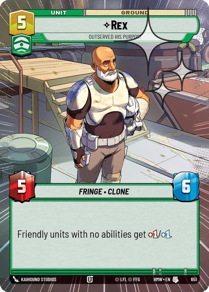 Rex - Outserved His Purpose — Homeworlds — Star Wars: Unlimited