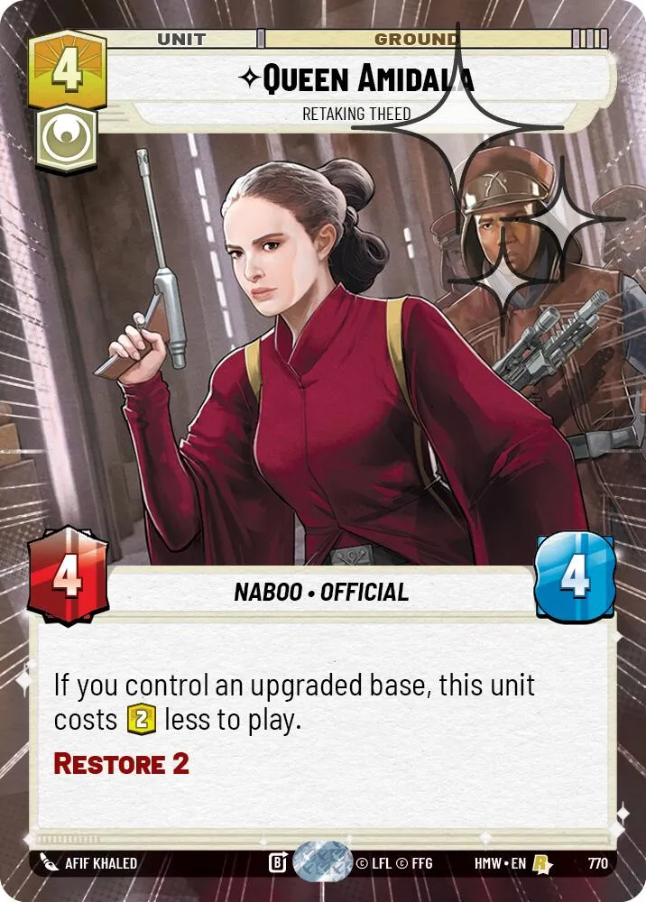 Queen Amidala - Retaking Theed — Homeworlds — Star Wars: Unlimited