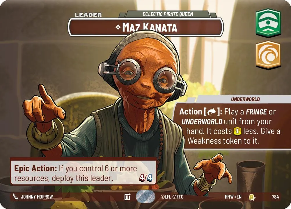 Maz Kanata - Eclectic Pirate Queen — Homeworlds — Star Wars: Unlimited