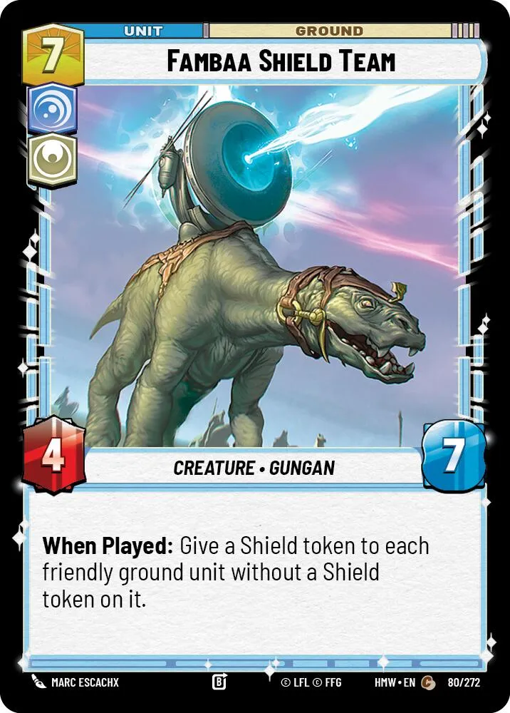 Fambaa Shield Team — Homeworlds — Star Wars: Unlimited