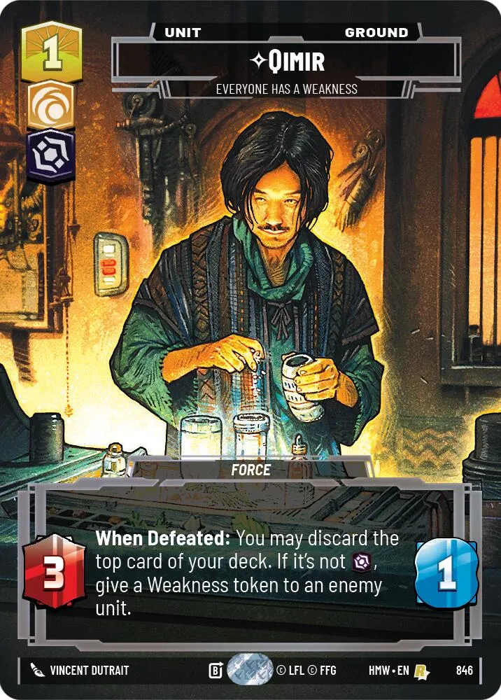 Qimir - Everyone Has a Weakness — Homeworlds — Star Wars: Unlimited