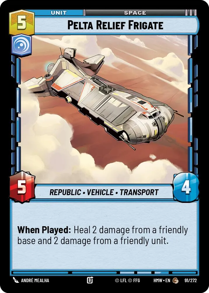 Pelta Relief Frigate — Homeworlds — Star Wars: Unlimited
