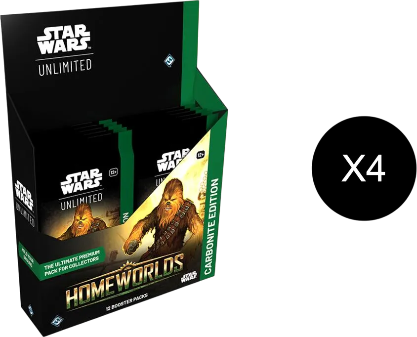 Homeworlds - Carbonite edition : Booster case from Homeworlds - Star Wars: Unlimited