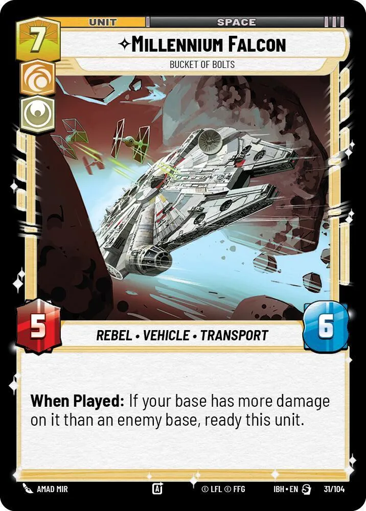 Millennium Falcon - Bucket of Bolts — Intro Battle: Hoth — Star Wars: Unlimited