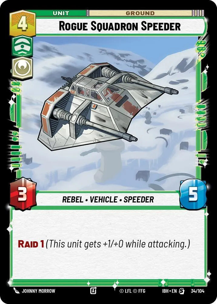 Speeder de l'Escadron Rogue — Intro Battle: Hoth — Star Wars: Unlimited