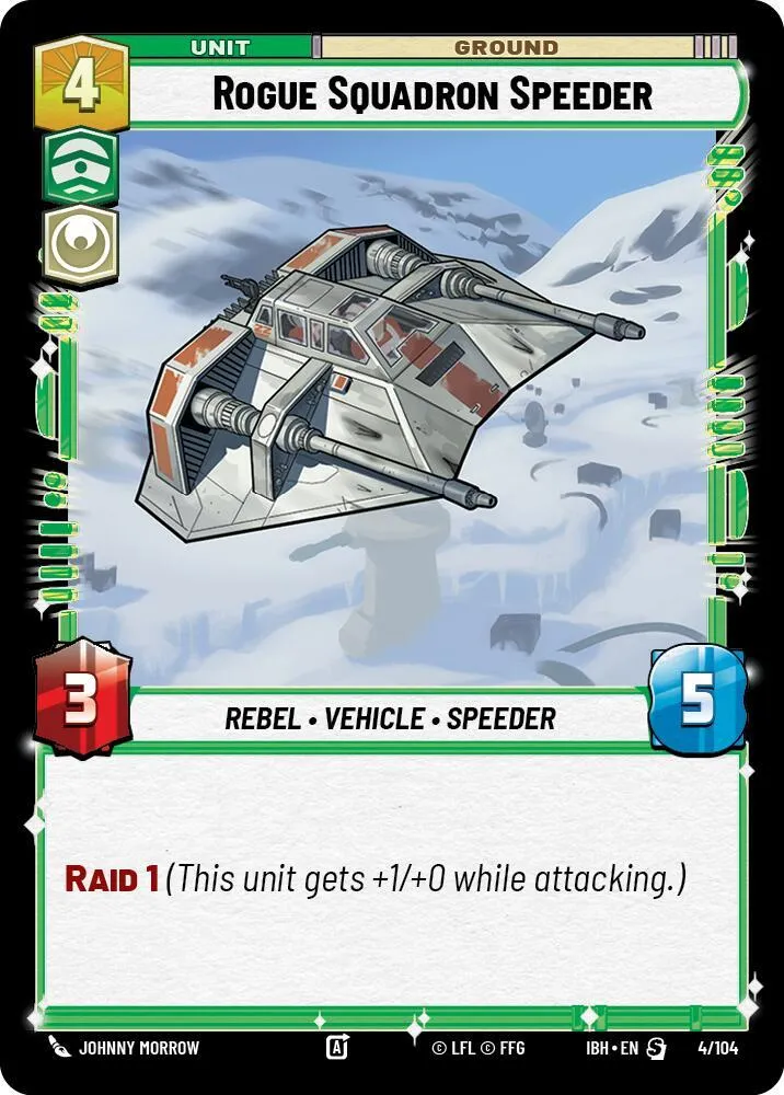 Rogue Squadron Speeder — Intro Battle: Hoth — Star Wars: Unlimited