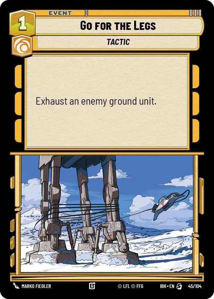 Entraver les Jambes — Intro Battle: Hoth — Star Wars: Unlimited