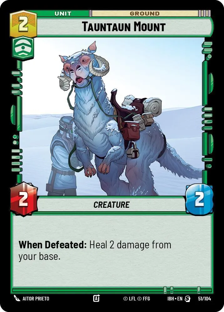 Monture Tauntaun — Intro Battle: Hoth — Star Wars: Unlimited