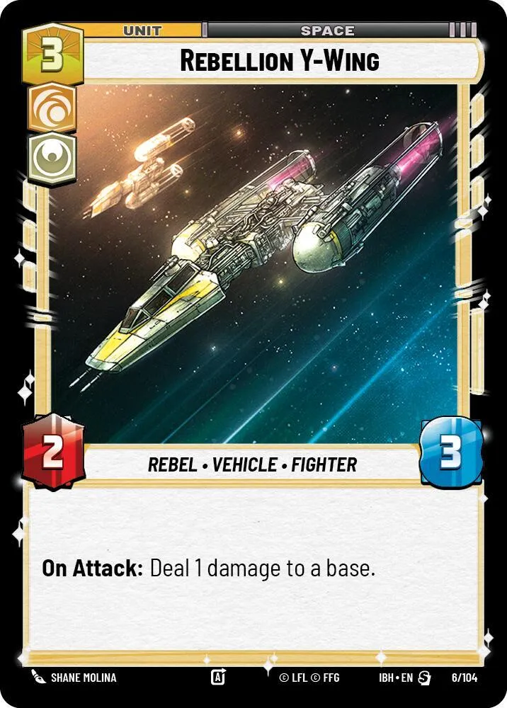 Rebellion Y-Wing — Intro Battle: Hoth — Star Wars: Unlimited