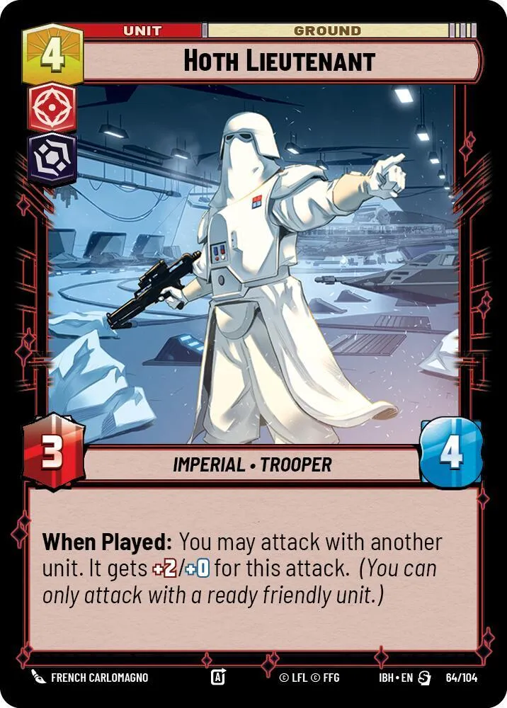 Hoth Lieutenant — Intro Battle: Hoth — Star Wars: Unlimited