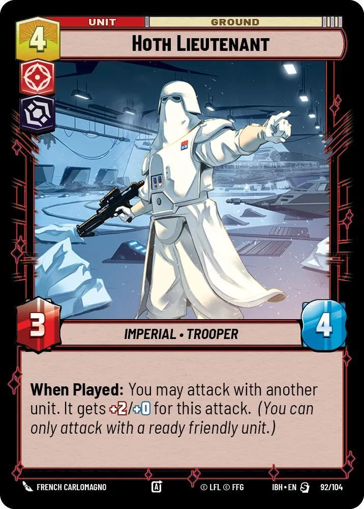 Hoth Lieutenant (92/104) — Intro Battle: Hoth — Star Wars: Unlimited