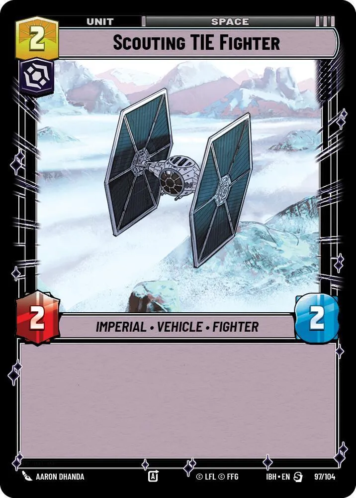 Chasseur TIE de Reconnaissance — Intro Battle: Hoth — Star Wars: Unlimited