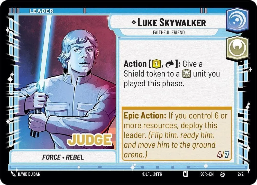 Luke Skywalker - Ami Fidèle — Judge Promos — Star Wars: Unlimited