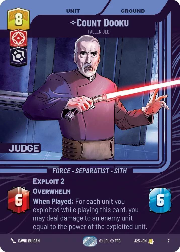 Count Dooku - Fallen Jedi — Judge Promos — Star Wars: Unlimited
