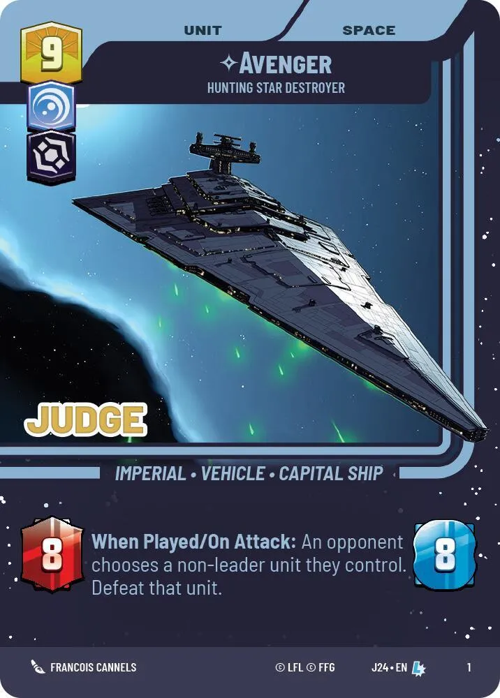 Avenger - Hunting Star Destroyer — Judge Promos — Star Wars: Unlimited