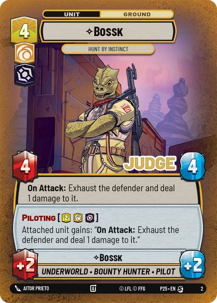 Bossk - Hunt By Instinct — Judge Promos — Star Wars: Unlimited