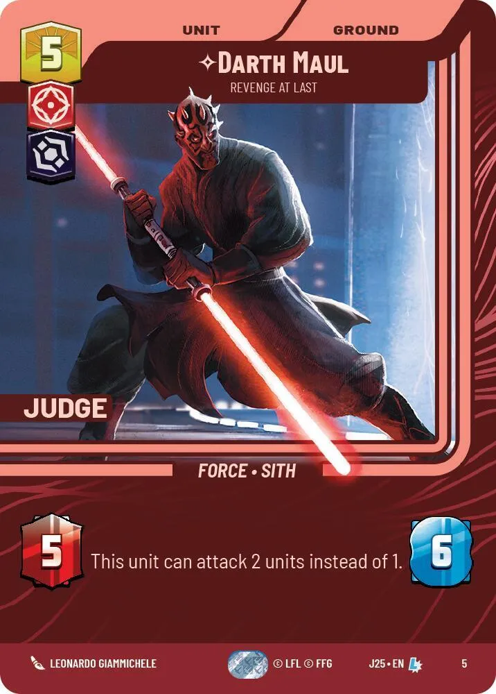 Dark Maul - Se Venge Enfin — Judge Promos — Star Wars: Unlimited