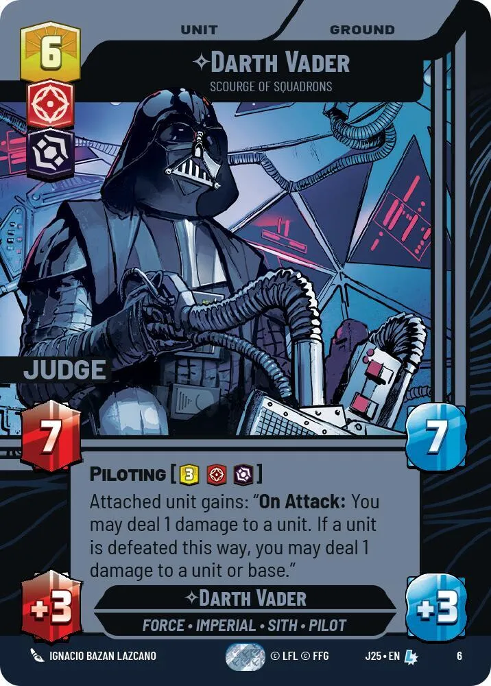 Darth Vader - Scourge of Squadrons — Judge Promos — Star Wars: Unlimited