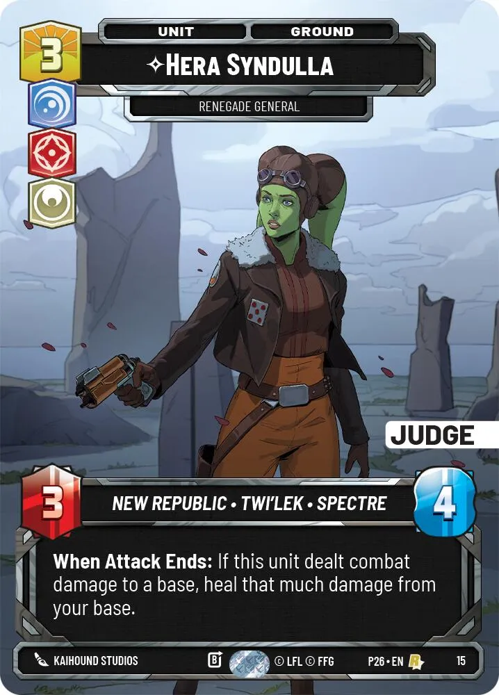 Hera Syndulla -  Renegade General — Judge Promos — Star Wars: Unlimited