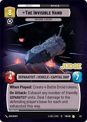 La Main Invisible - Vaisseau Amiral Imposant — Judge Promos — Star Wars: Unlimited