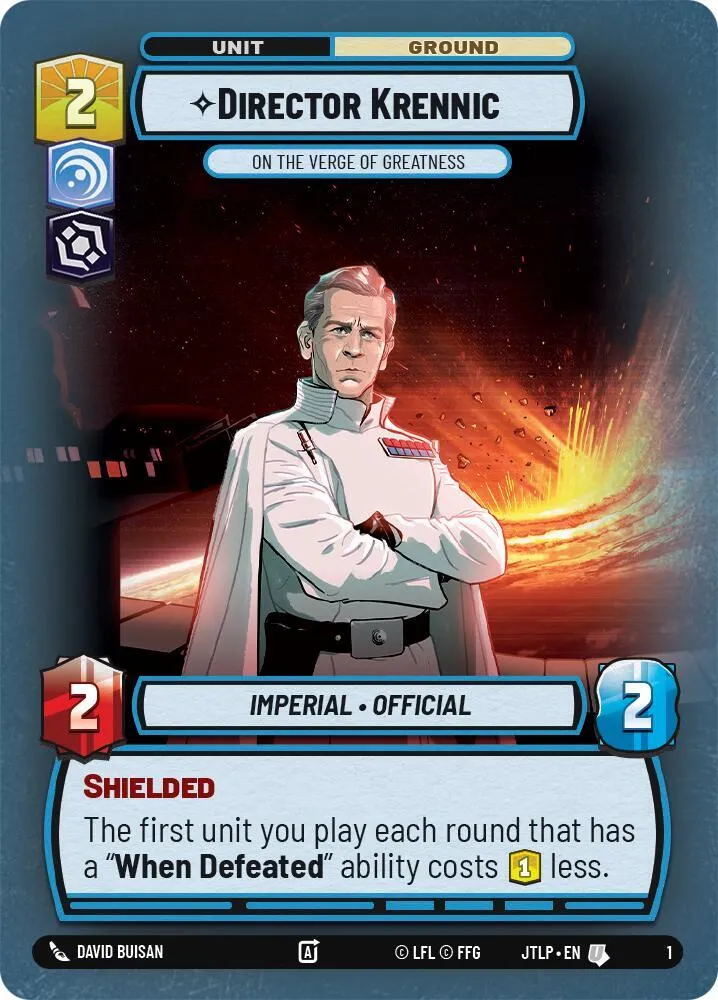 Director Krennic - On the Verge of Greatness — Jump to Lightspeed: Weekly Play Promos — Star Wars: Unlimited