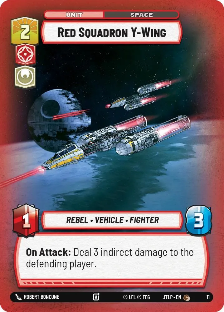 Red Squadron Y-Wing — Jump to Lightspeed: Weekly Play Promos — Star Wars: Unlimited