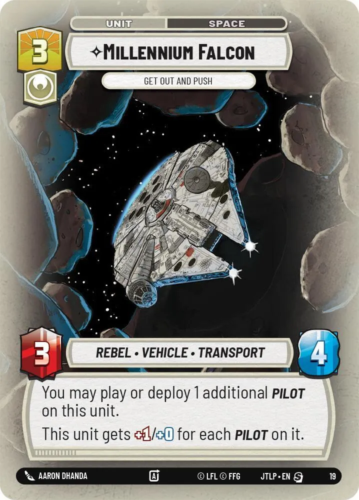 Millennium Falcon - Get Out And Push — Jump to Lightspeed: Weekly Play Promos — Star Wars: Unlimited