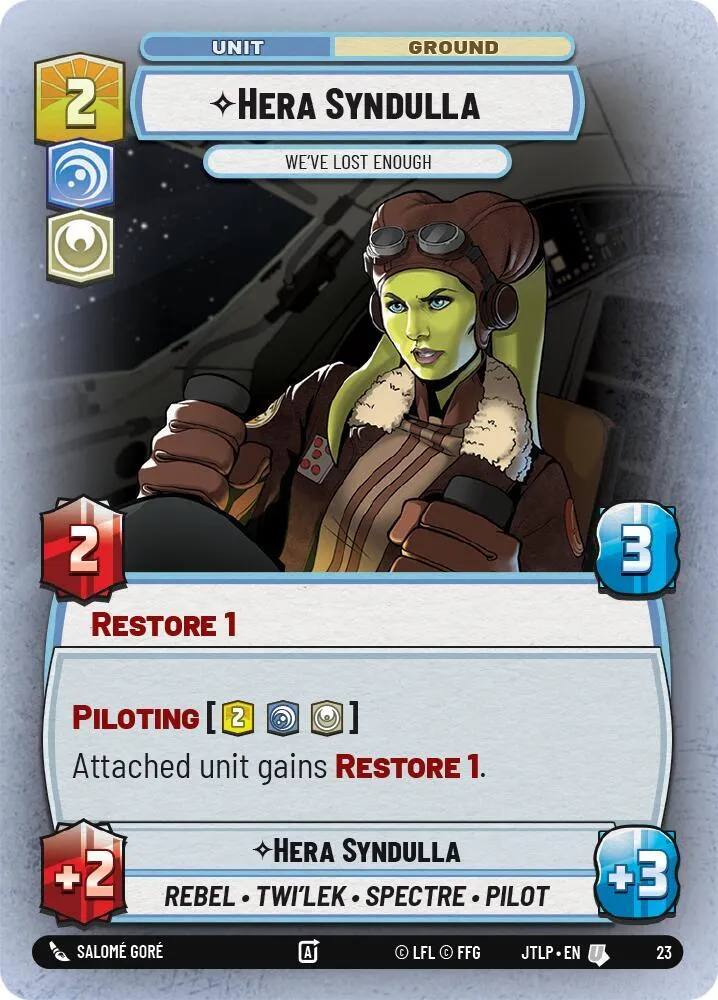 Hera Syndulla - We've Lost Enough — Jump to Lightspeed: Weekly Play Promos — Star Wars: Unlimited