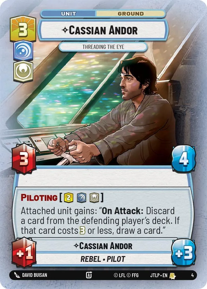 Cassian Andor - Threading the Eye — Jump to Lightspeed: Weekly Play Promos — Star Wars: Unlimited