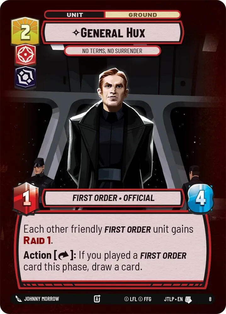 General Hux - No Terms, No Surrender — Jump to Lightspeed: Weekly Play Promos — Star Wars: Unlimited