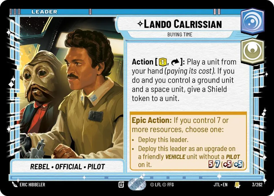 Lando Calrissian - Buying Time from Jump to Lightspeed - Star Wars: Unlimited