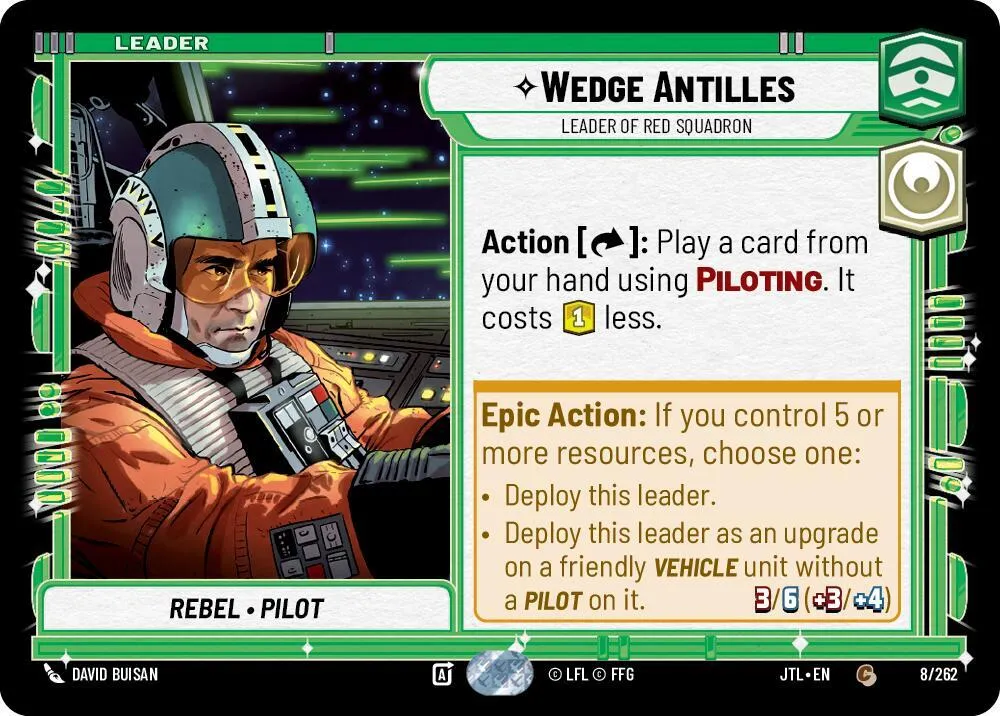 Wedge Antilles - Leader of Red Squadron — Jump to Lightspeed — Star Wars: Unlimited