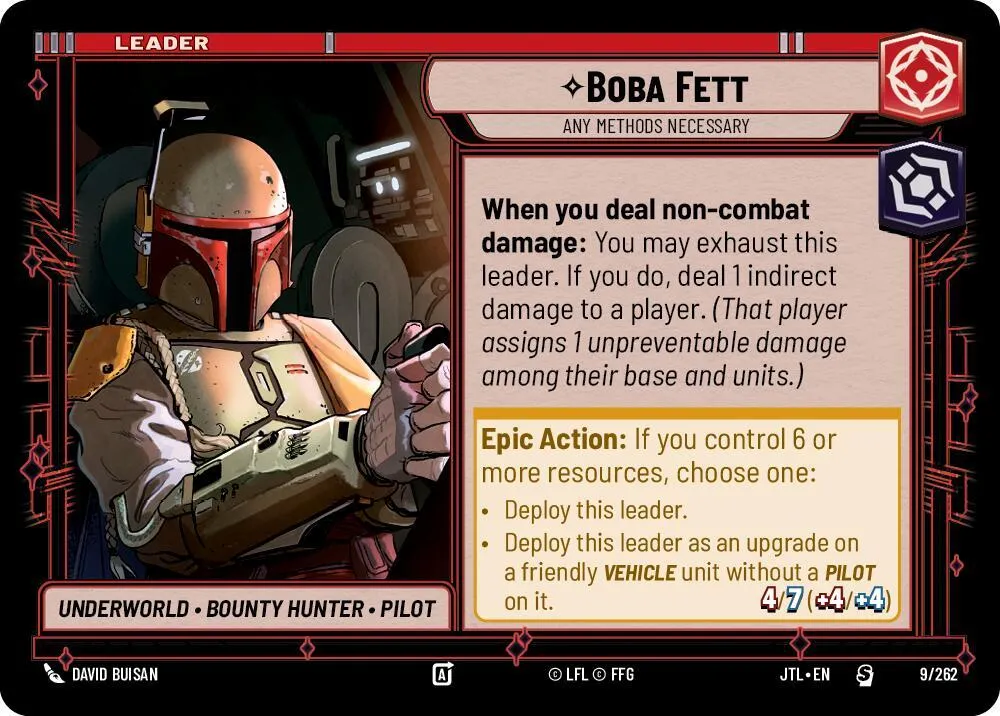 Boba Fett - Any Methods Necessary — Jump to Lightspeed — Star Wars: Unlimited