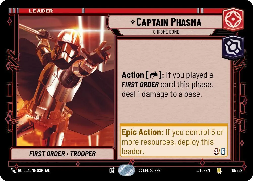 Capitaine Phasma - Dôme De Chrome — Jump to Lightspeed — Star Wars: Unlimited