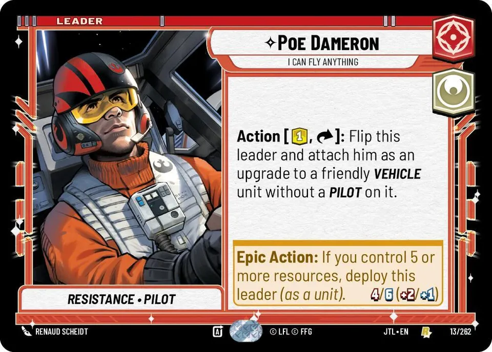 Poe Dameron - I Can Fly Anything from Jump to Lightspeed - Star Wars: Unlimited