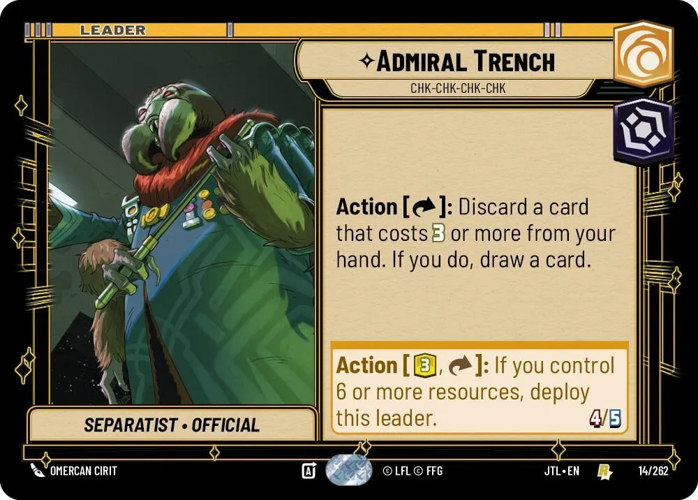 Admiral Trench - Chk-chk-chk-chk — Jump to Lightspeed — Star Wars: Unlimited