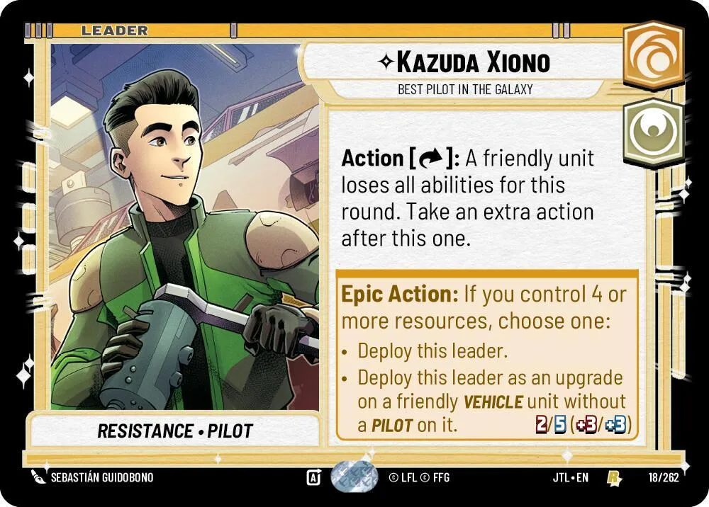 Kazuda Xiono - Best Pilot in the Galaxy — Jump to Lightspeed — Star Wars: Unlimited