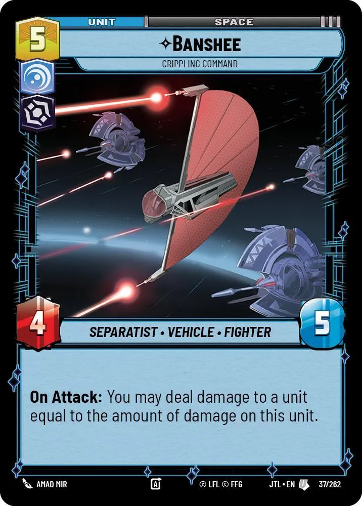 Banshee - Crippling Command — Jump to Lightspeed — Star Wars: Unlimited