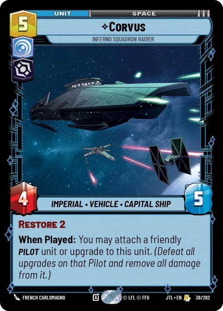 Corvus - Inferno Squadron Raider — Jump to Lightspeed — Star Wars: Unlimited