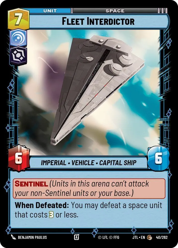 Fleet Interdictor — Jump to Lightspeed — Star Wars: Unlimited