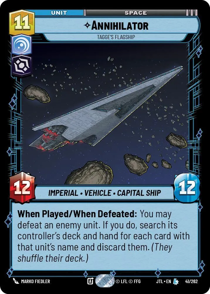 Annihilator - Tagge's Flagship — Jump to Lightspeed — Star Wars: Unlimited
