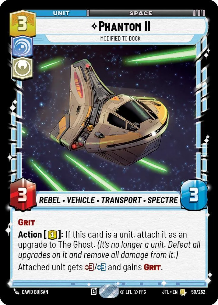 Phantom II - Modified to Dock — Jump to Lightspeed — Star Wars: Unlimited